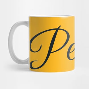 Urban Word 'Periodt' in Black Lettering Mug